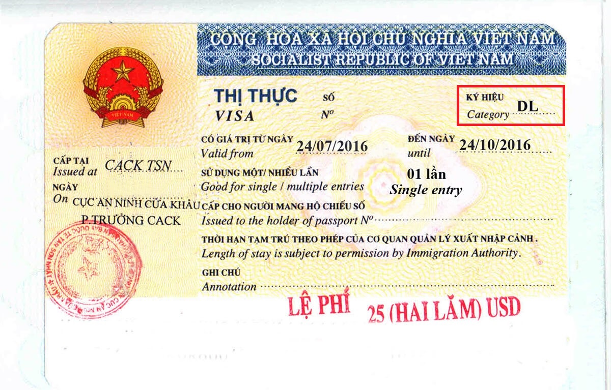 Tourist Vietnam visa