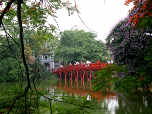 Ngoc Son Temple in Hanoi city, Vietnam