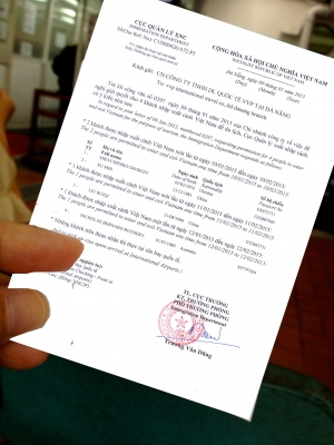 How do I check my Vietnam visa approval letter processing status?