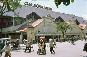 Dong Xuan market in Hanoi, Vietnam