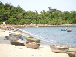 Nam O beach in Danang city