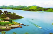Thac Ba lake, the first hydro power plant of Vietnam